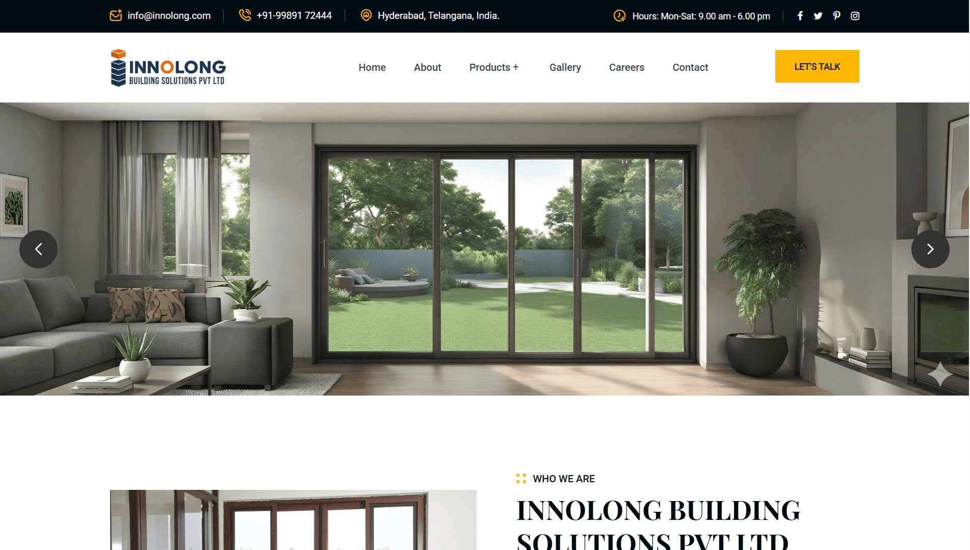 Business Website - InnoLong Building Solutions
