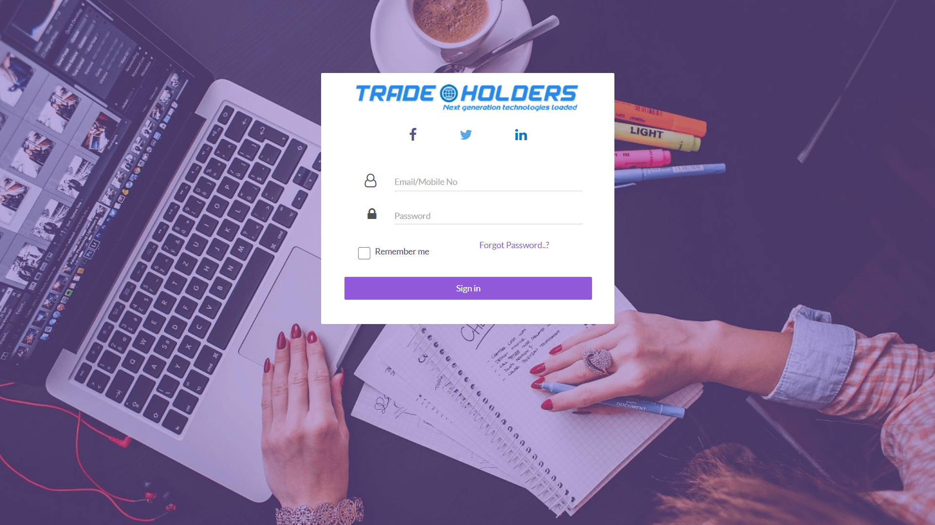 Custom CRM Web Application - TradeHolders Software Services